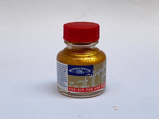 حبر كاليجرافي فرنسي ذهبي - French Calligraphy Ink Gold