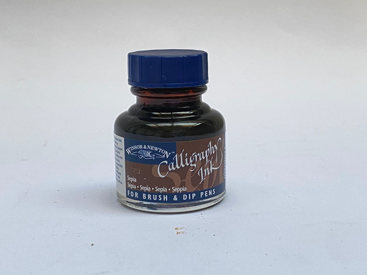 حبر كاليجرافي فرنسي سيبيا - French Calligraphy Ink Sepia