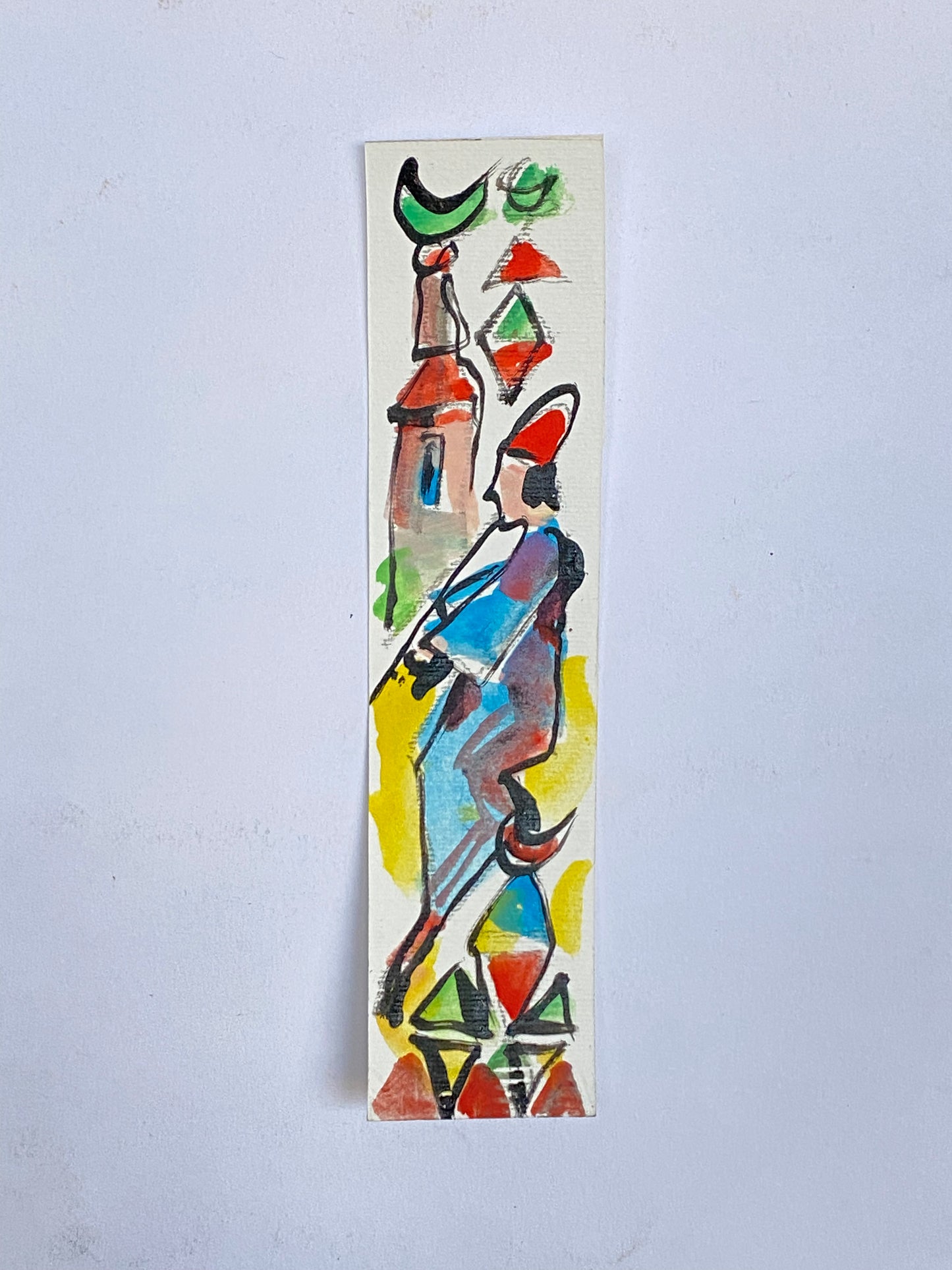 بوك مارك فني - Hand painted bookmark 3