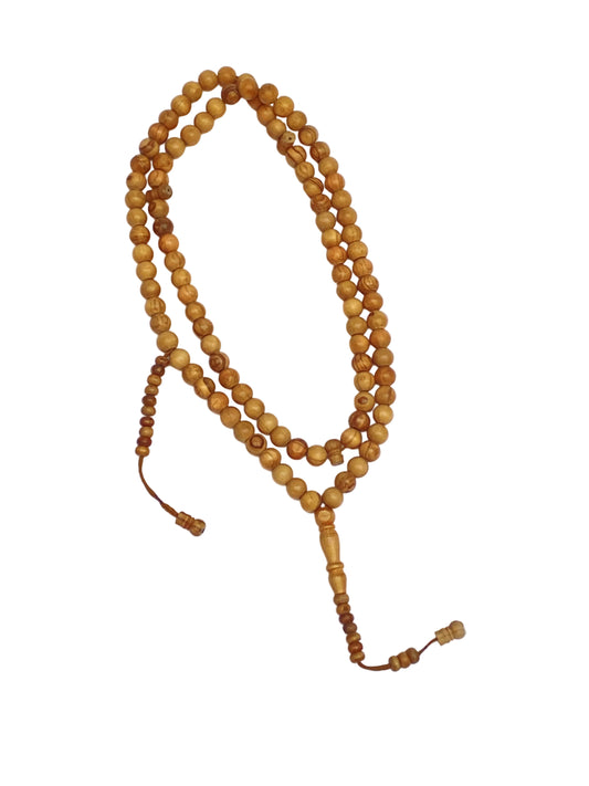Olive Wood Rounded Beads Sibha 10 mm - سبحة زيتون بلية 10مل