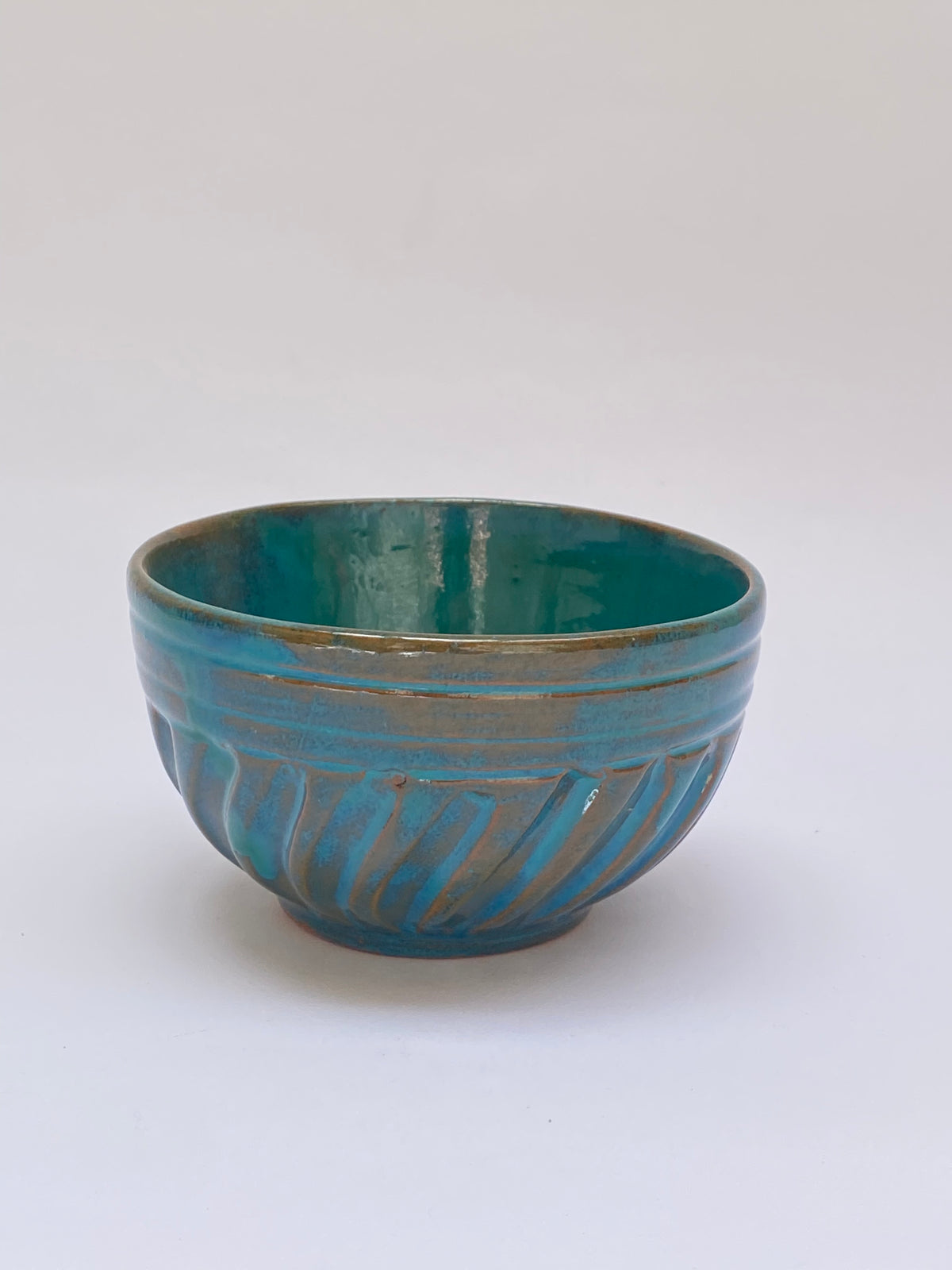 بولة فخار (أزرق) - Pottery bowl (blue)