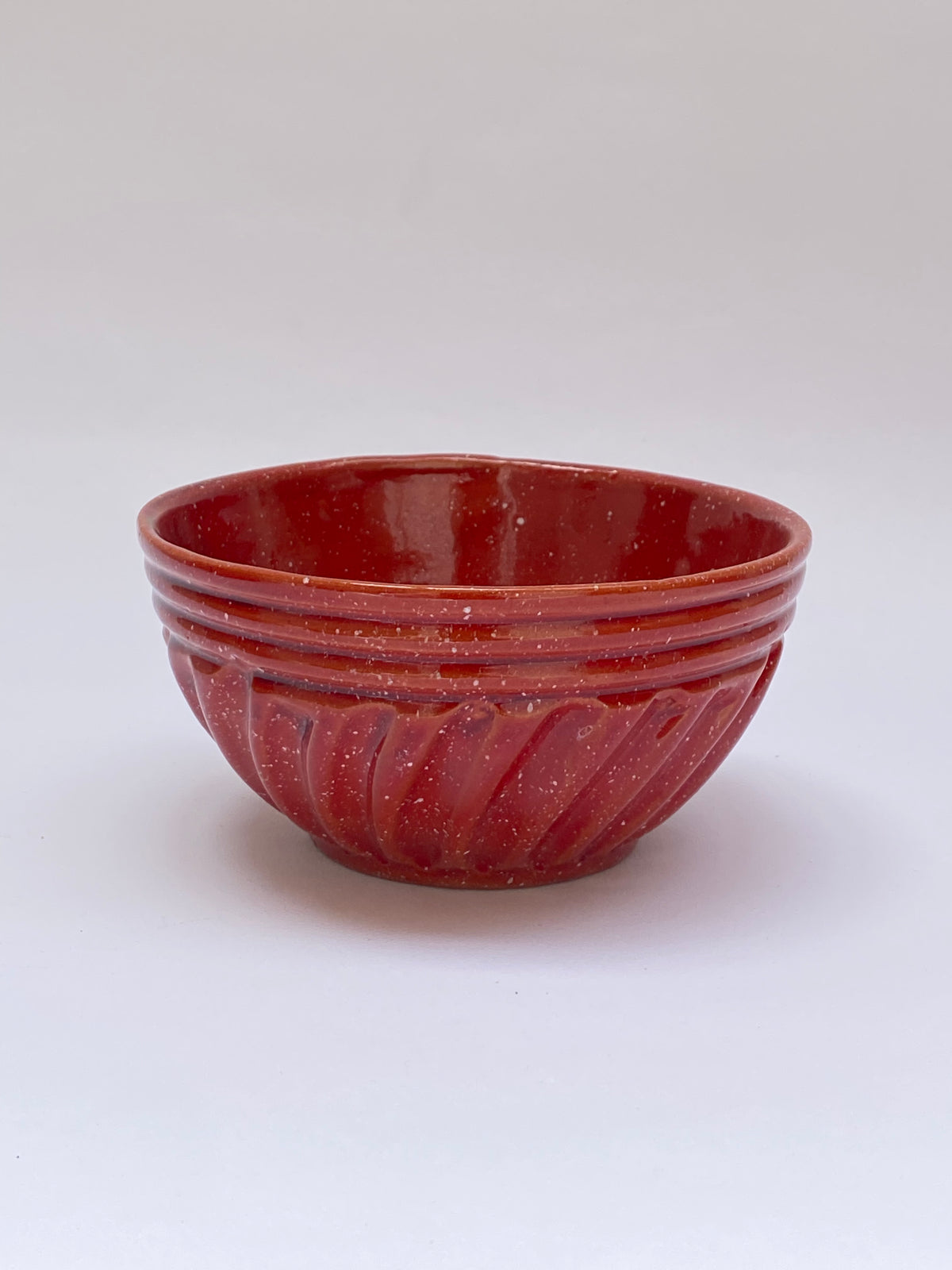 بولة فخار (أحمر) - Pottery bowl (red)