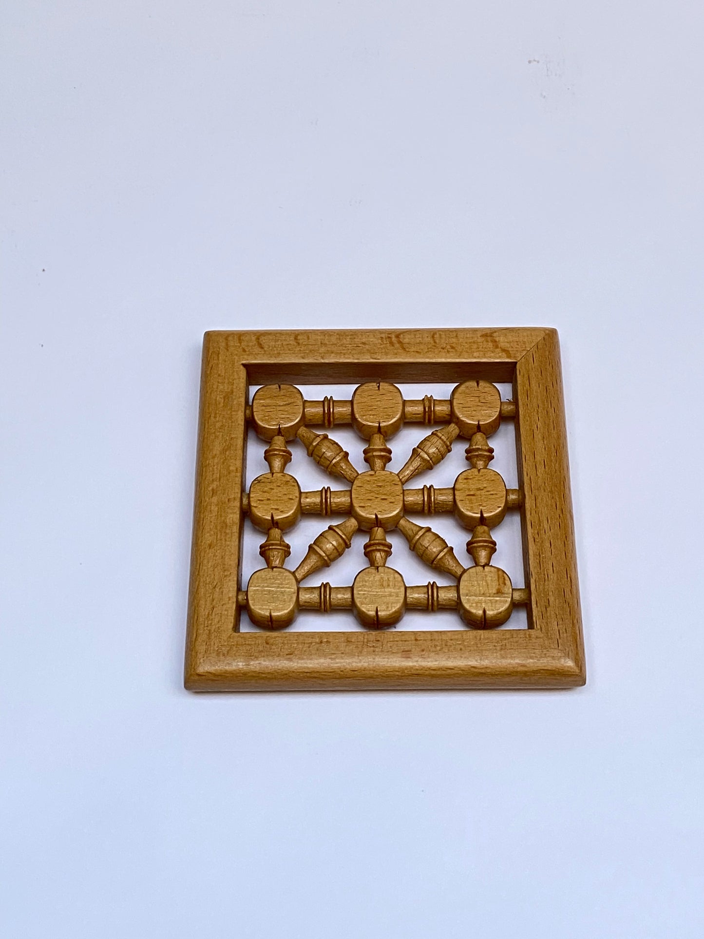 كوستر مربع ارابيسك الوان - Square Arabesque Coaster Colored