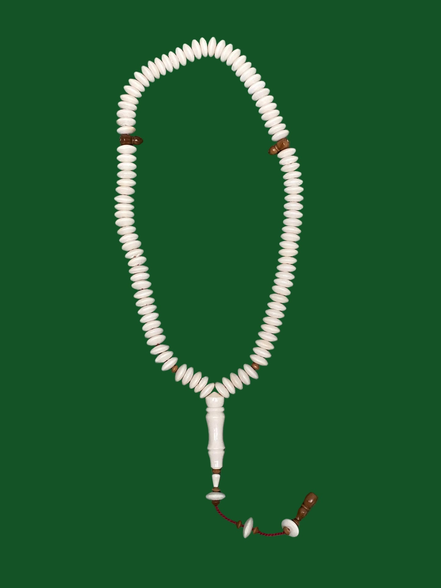 سبحة عظم 10 مل بالكوك - Camel Bone With Kok Wood Sibha 10 mm
