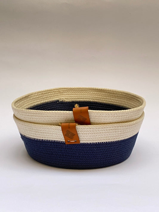 Woven organizer & Storage bowl 25x8cm