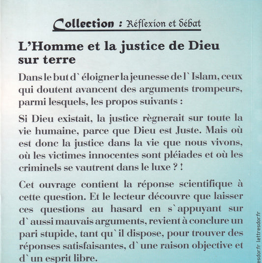 L'Homme et La justice de dieu sur terre