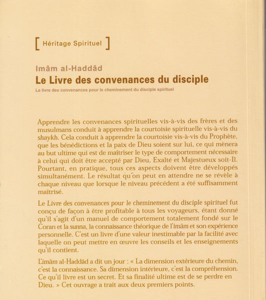 Le Livre de Convenance du Disciple