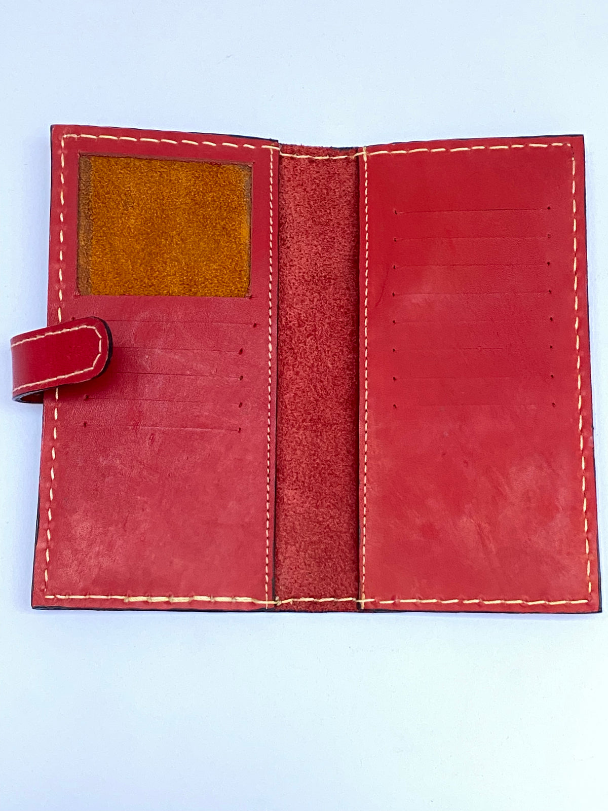 Large leather wallet - محفظة كبيرة