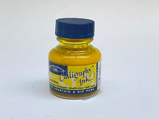 حبر كاليجرافي فرنسي أصفر -  French Calligraphy Ink Yellow