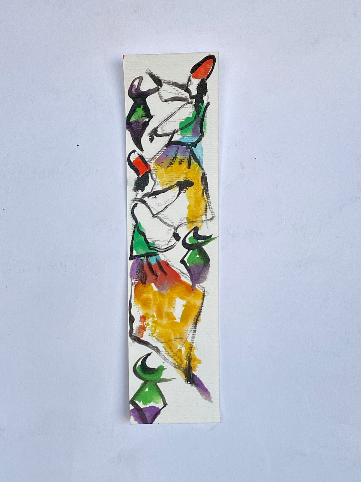 بوك مارك فني - Hand painted bookmark 2