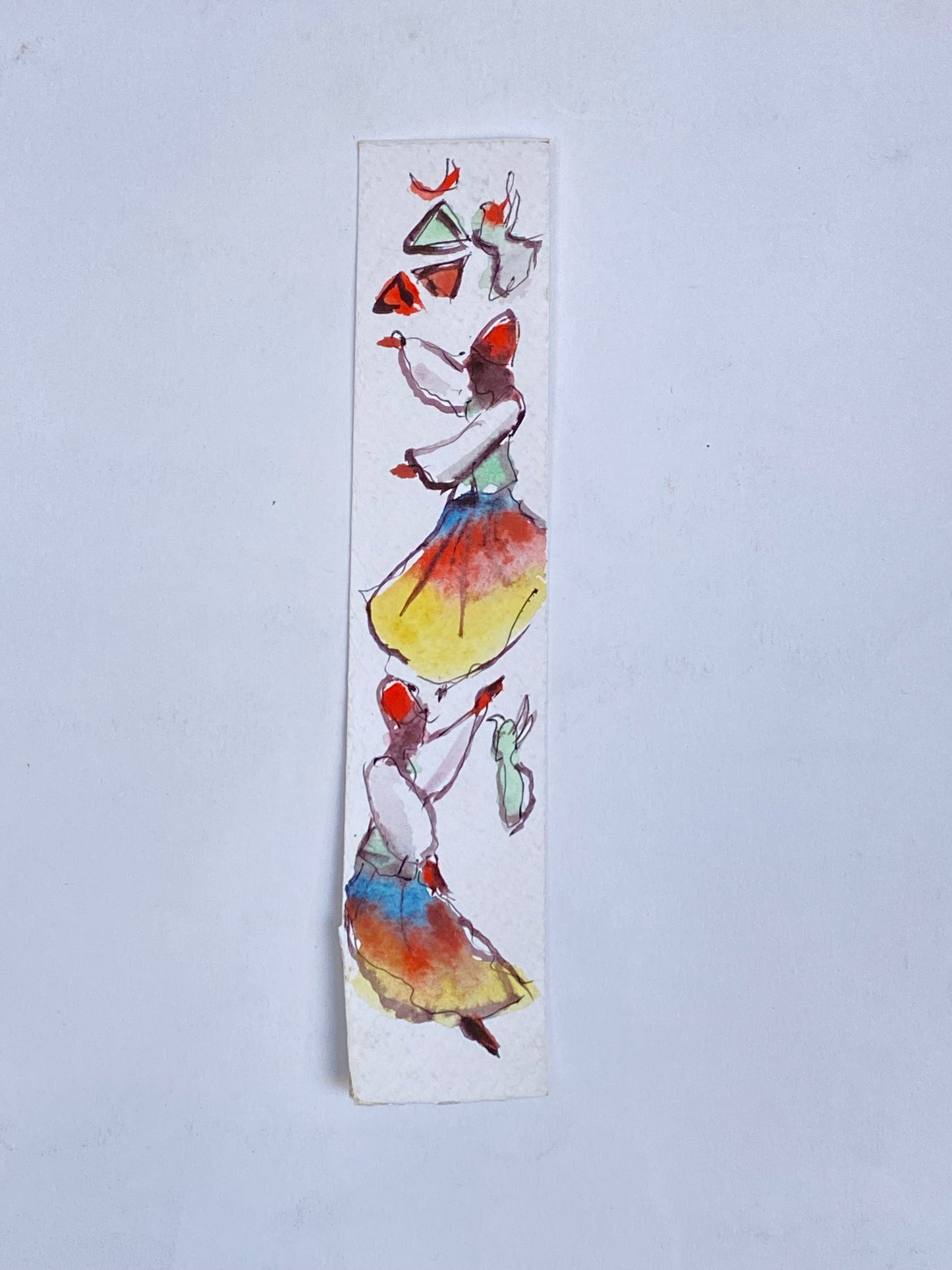 بوك مارك فني - Hand painted bookmark 4
