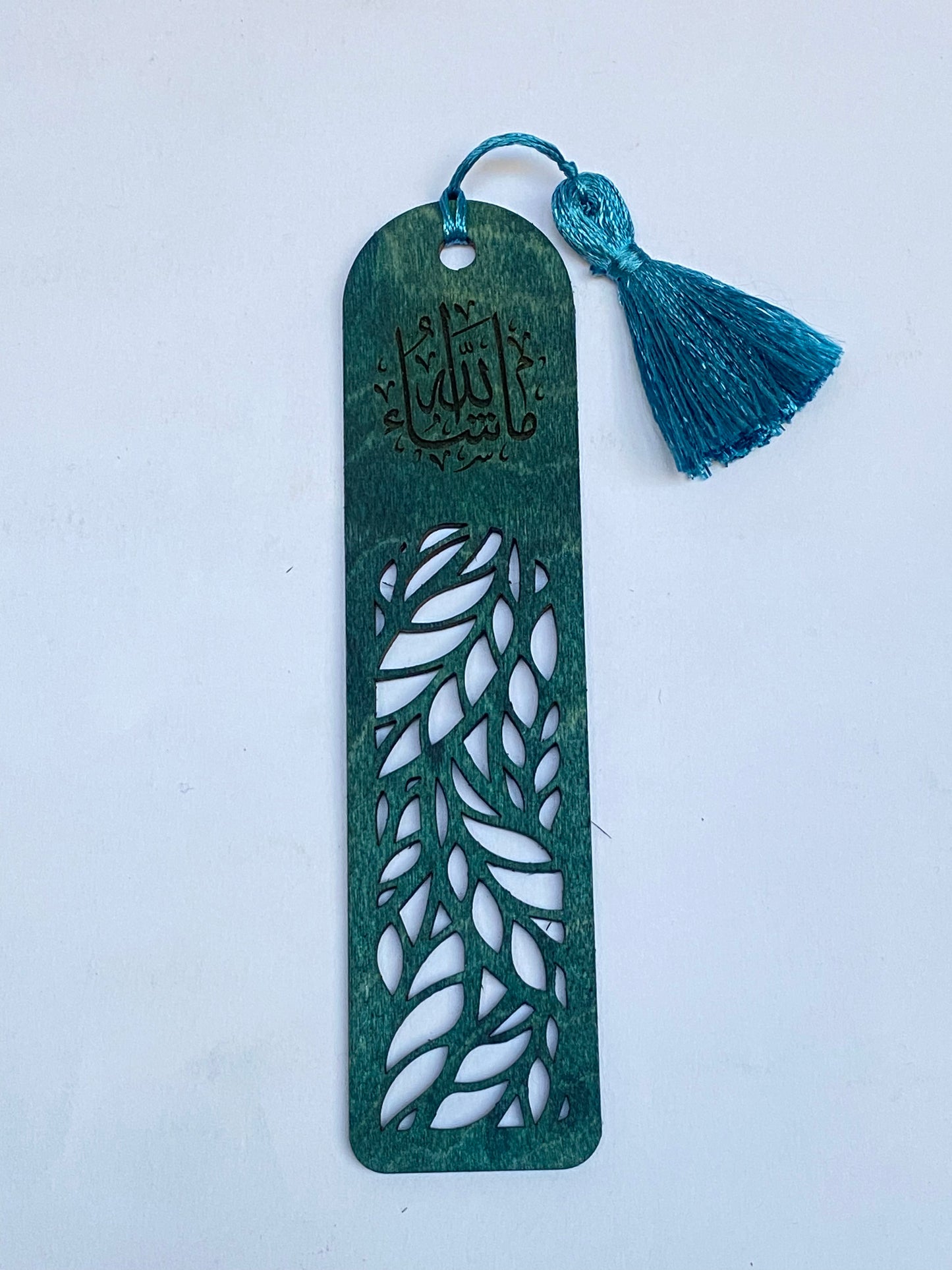 فواصل كتب خشب اركت (أزرق)