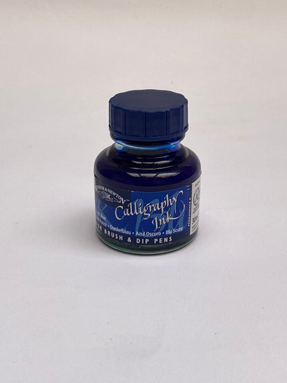 حبر كاليجرافي فرنسي أزرق -  French Calligraphy Ink Blue