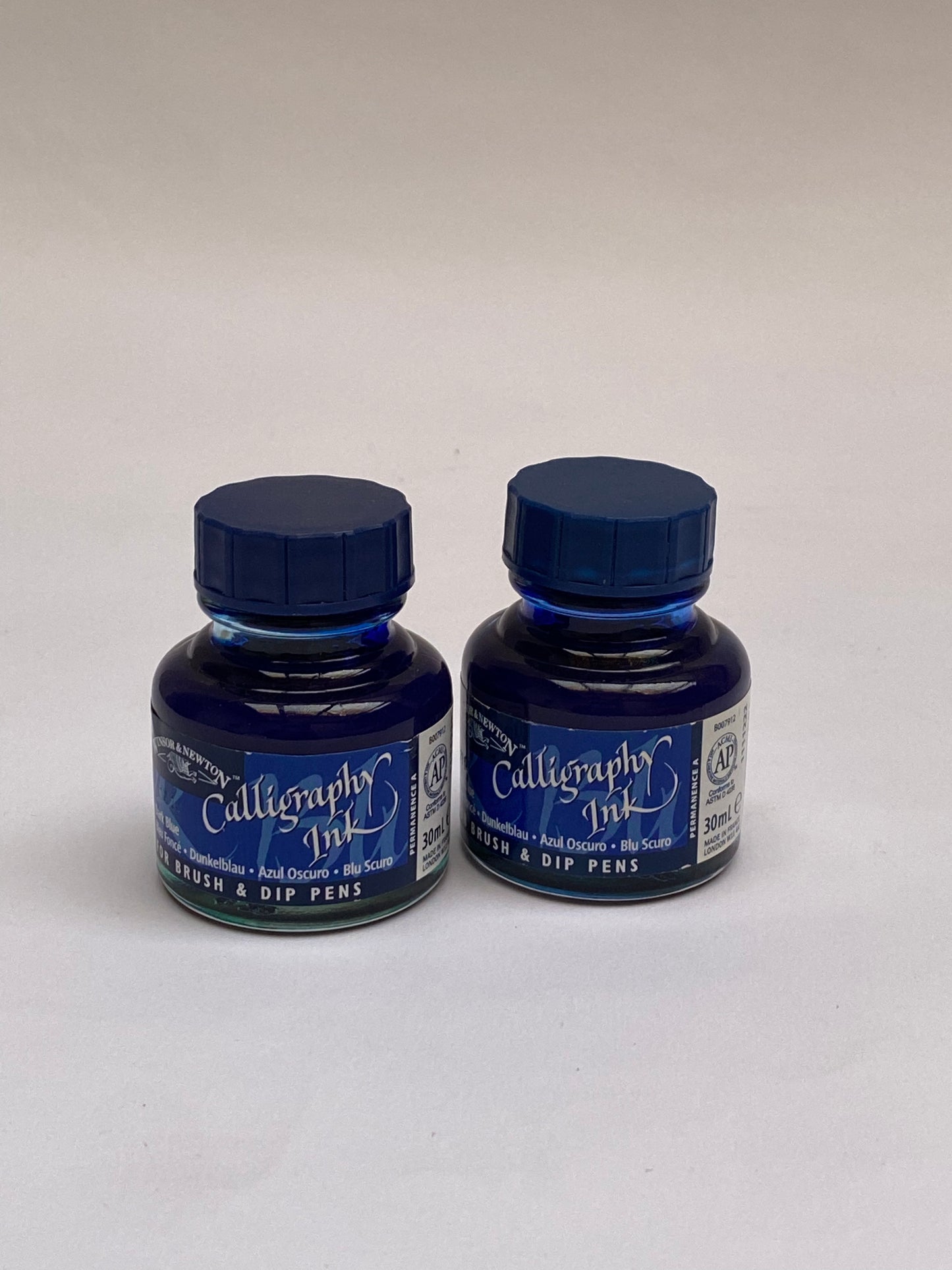 حبر كاليجرافي فرنسي أزرق -  French Calligraphy Ink Blue