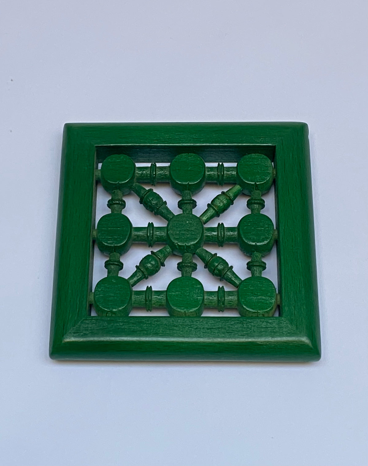 كوستر مربع ارابيسك الوان  - Square Arabesque Coaster Colored