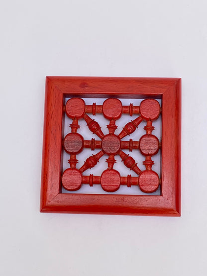 كوستر مربع ارابيسك الوان  - Square Arabesque Coaster Colored