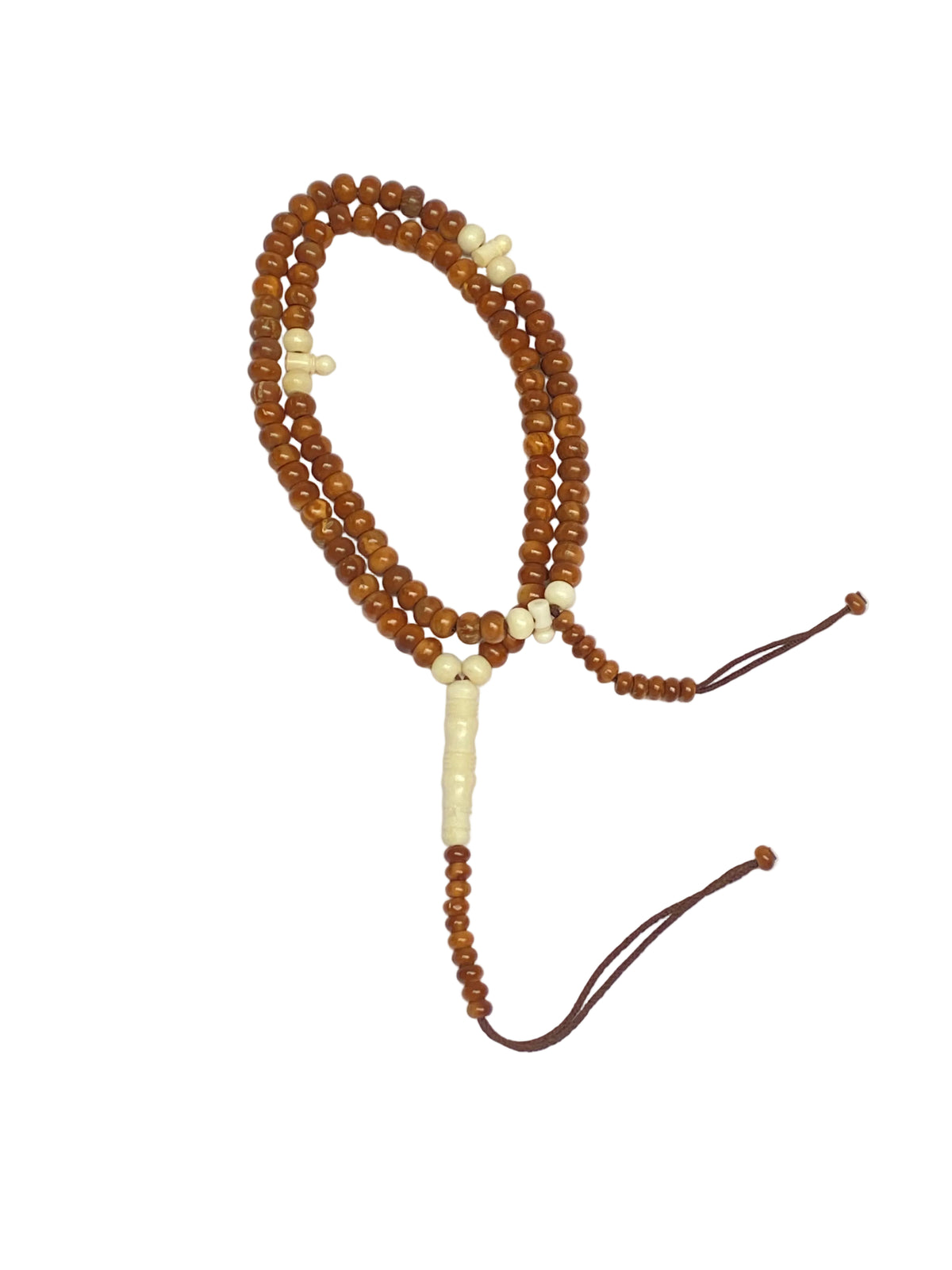 Kok wood Sibha with Bone beads 8mm - سبحة كوك 8 مل بعظم