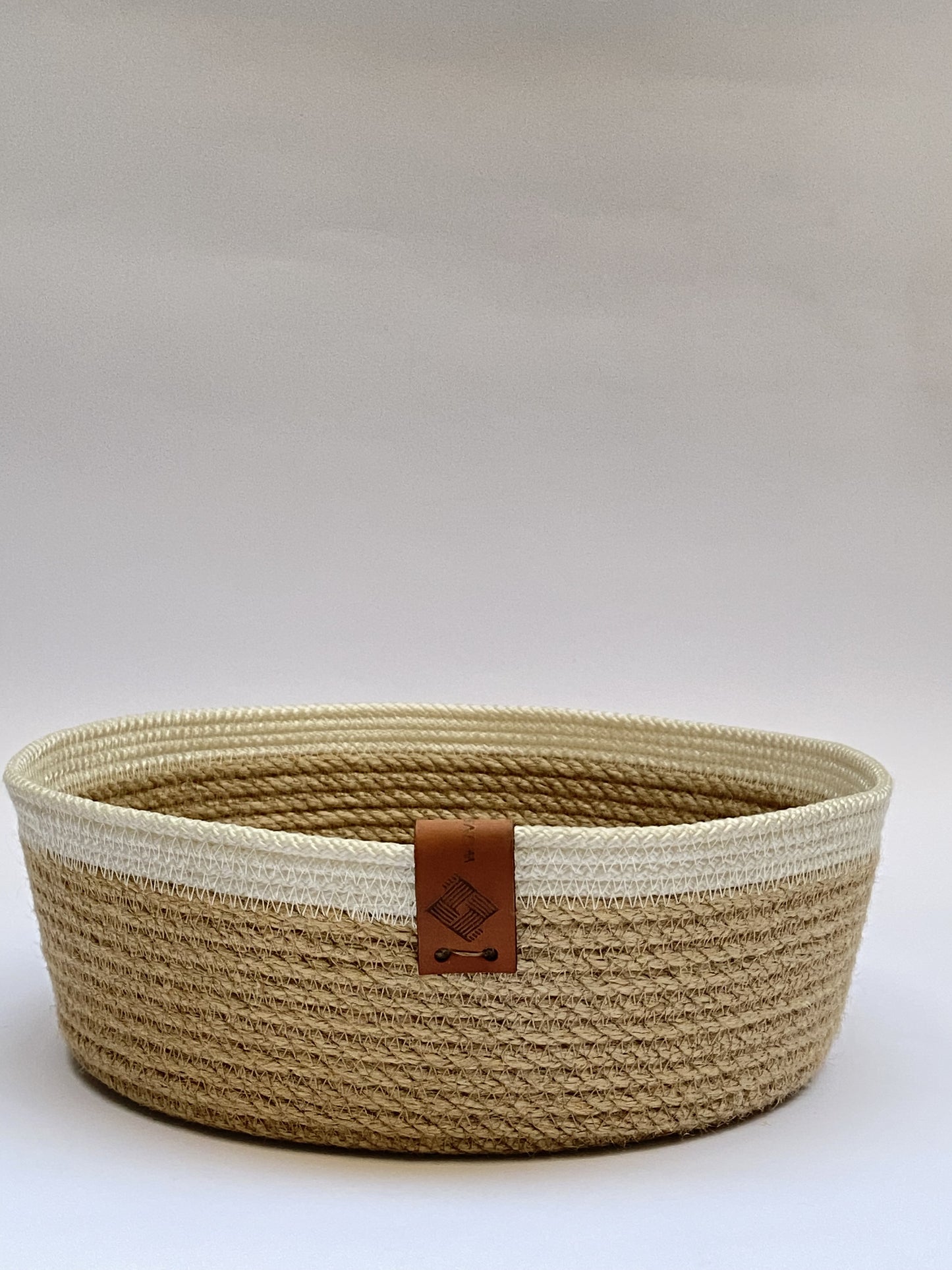 Woven Jute organizer & Storage bowl 25x8cm