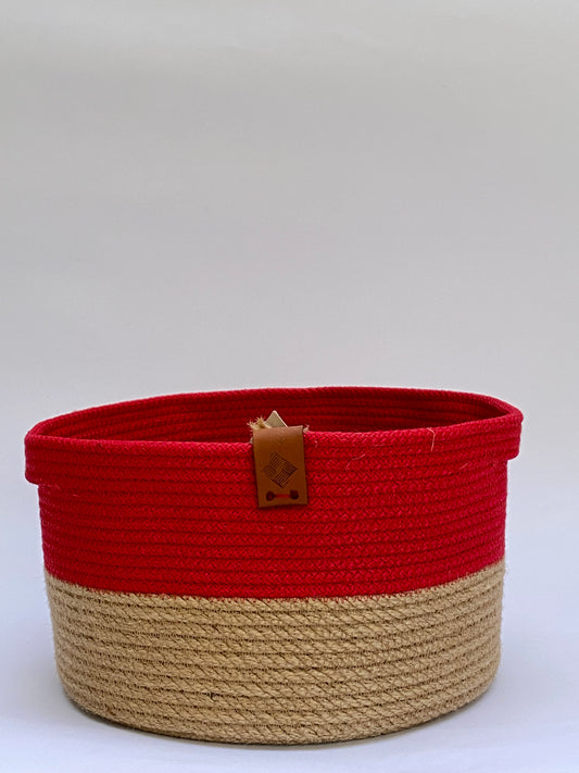 Woven Jute basket 25x15cm