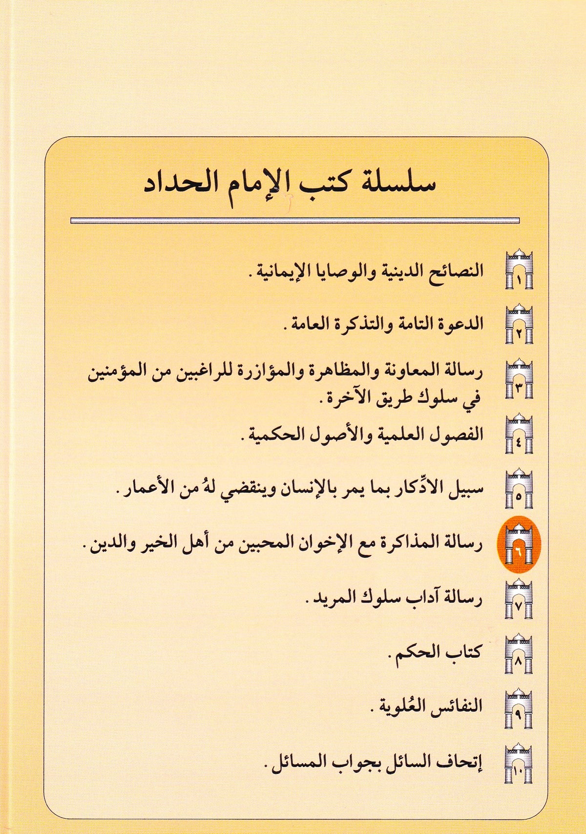 رسالة المذاكرة مع الإخوان المحبين من أهل الخير والدين (6)